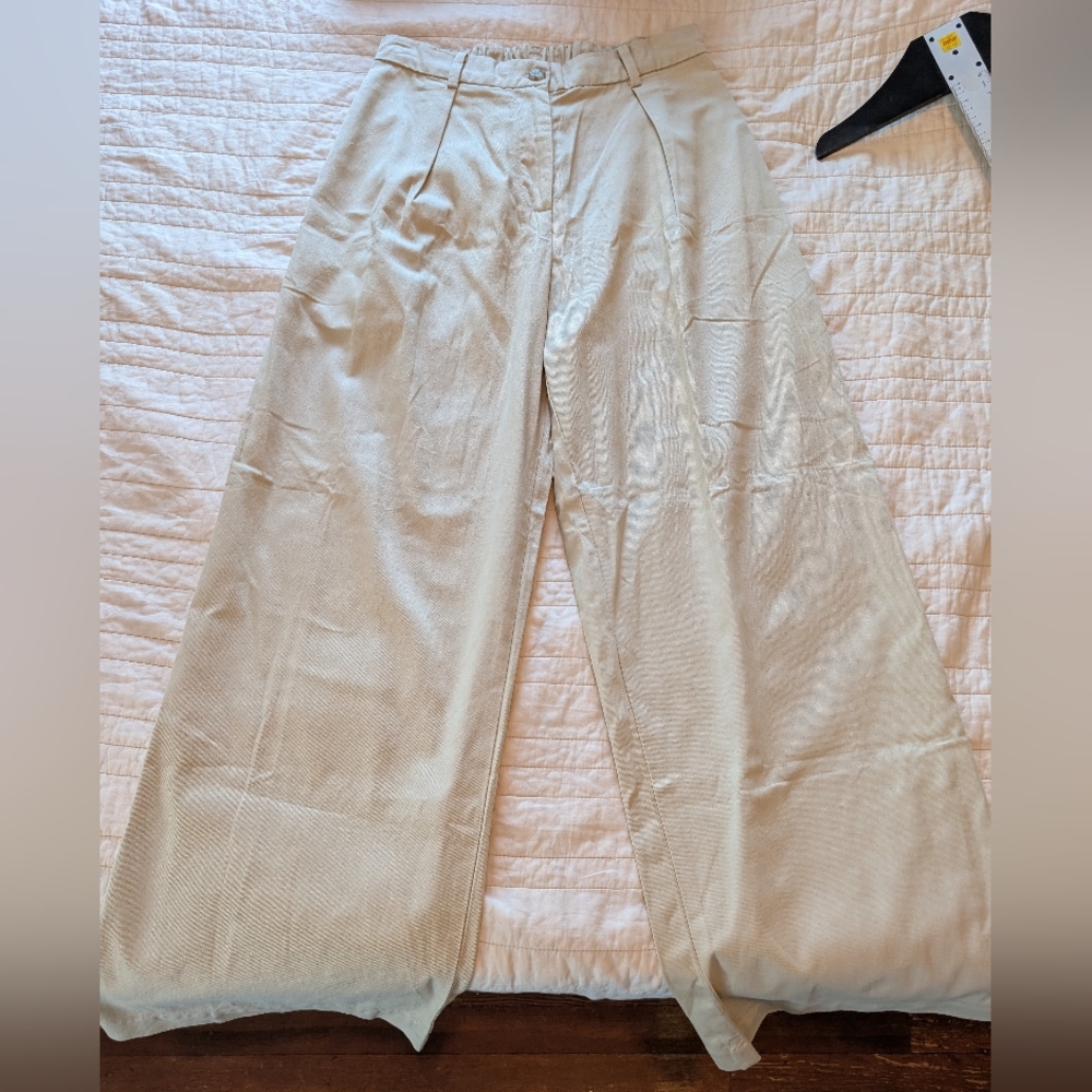 Faithfull The Brand Bleached Sand Wide-Leg Trousers